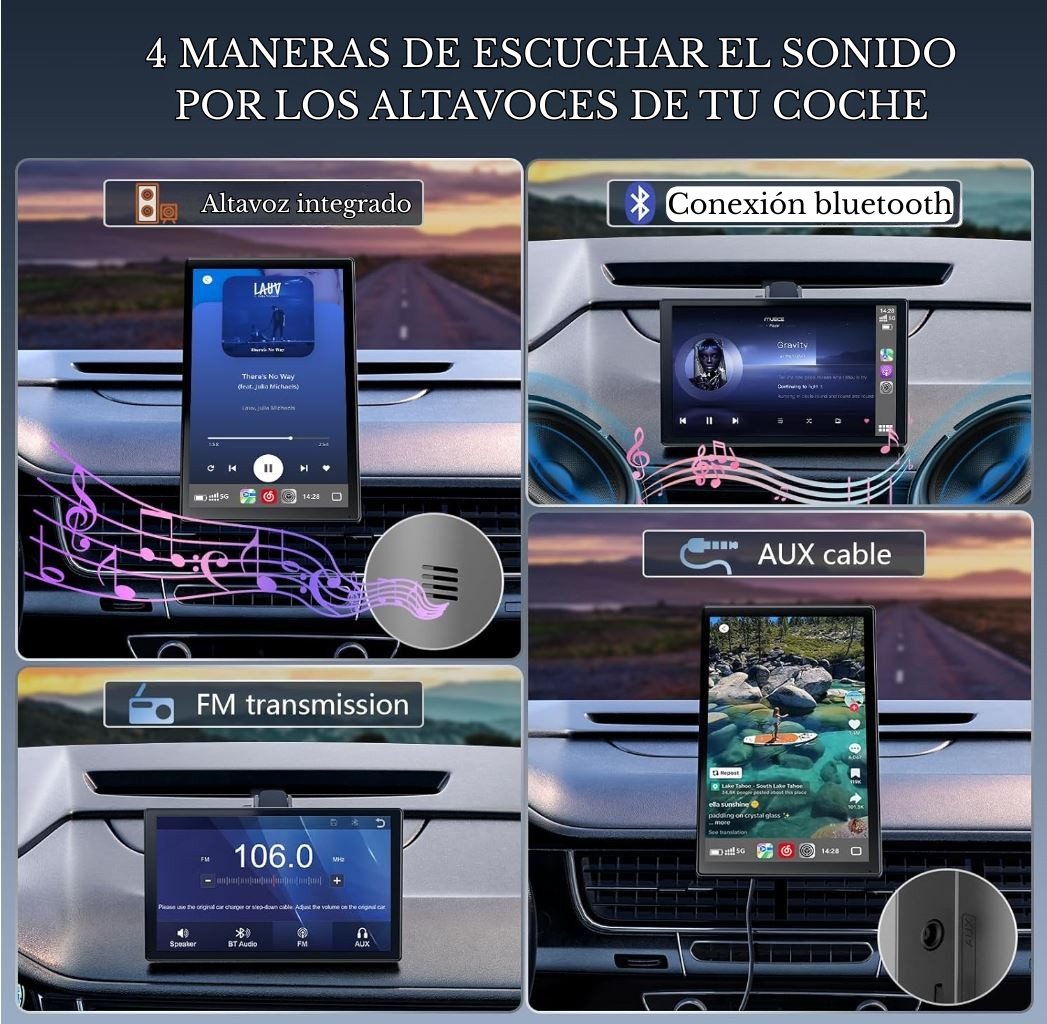 Pantalla Car play 360º