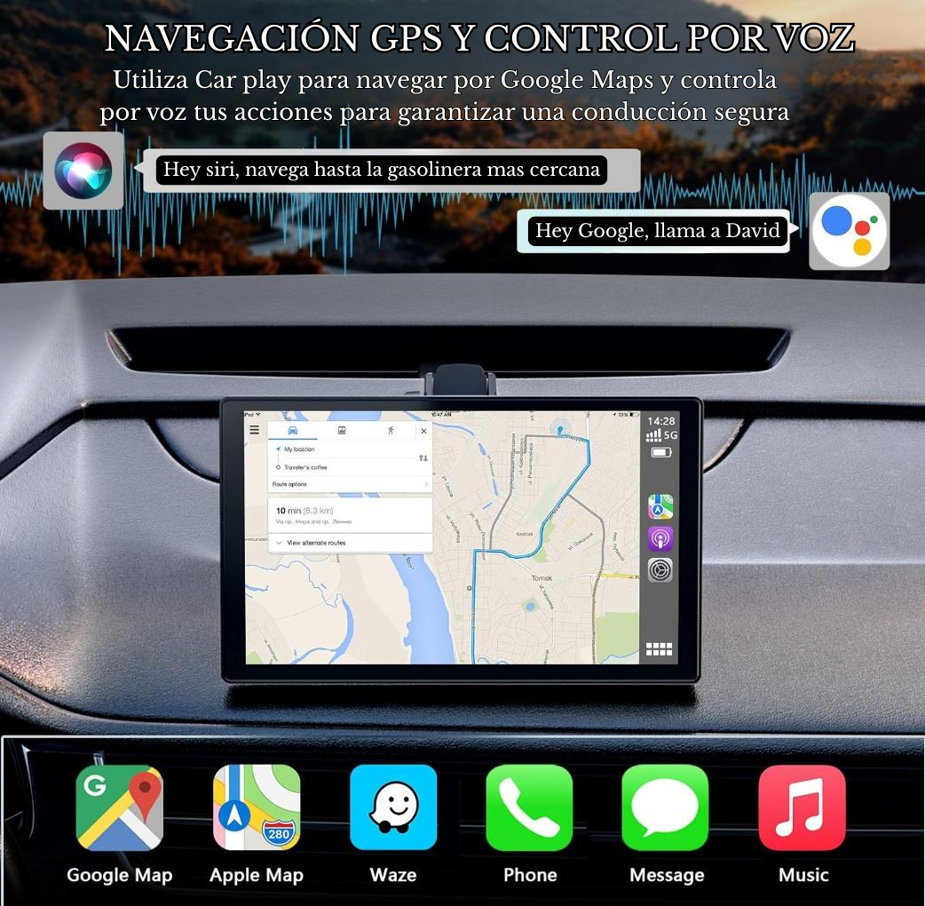 Pantalla Car play 360º