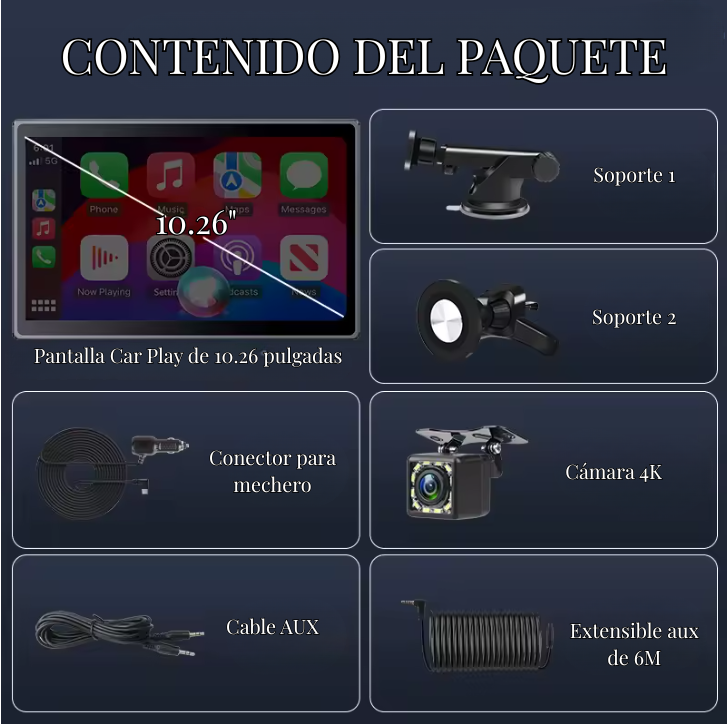 Pantalla Car play 360º